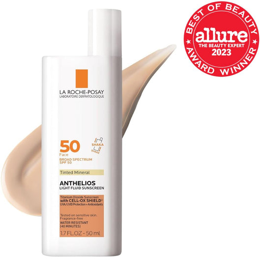La Roche-Posay Anthelios Sunscreen SPF 40, Ultra-Light Fluid Broad Spectrum SPF 40, Face Sunscreen with Titanium Dioxide Mineral, Lightweight & Fast-Absorbing, Oil-Free, Matte Finish