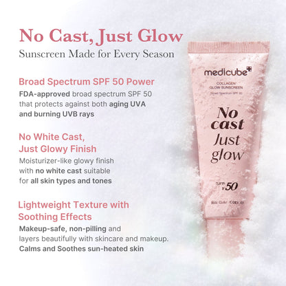 [Subscr.] No Cast Just Glow Collagen Sunscreen
