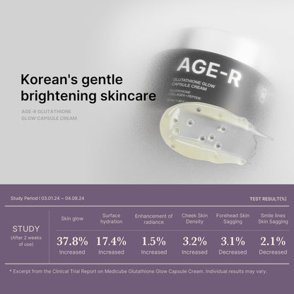 [GIFT] AGE-R Glutathione Glow Capsule Cream