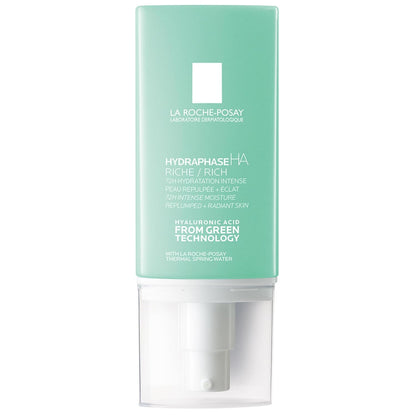La Roche-Posay Hydraphase HA Rich, Hyaluronic Acid Face Moisturizer for Dry Skin with 72HR Hydration, Oil Free & Non-Comedogenic, 50 ML, 1.69 fl. oz.