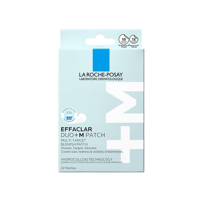 La Roche-Posay Effaclar Multi-Target Blemish Patches, Hydrocolloid Pimple Patches For Face Shields, Targets & Absorbs, Suitable Under Makeup, 22 Patches, 12 Small Size & 10 Medium Size