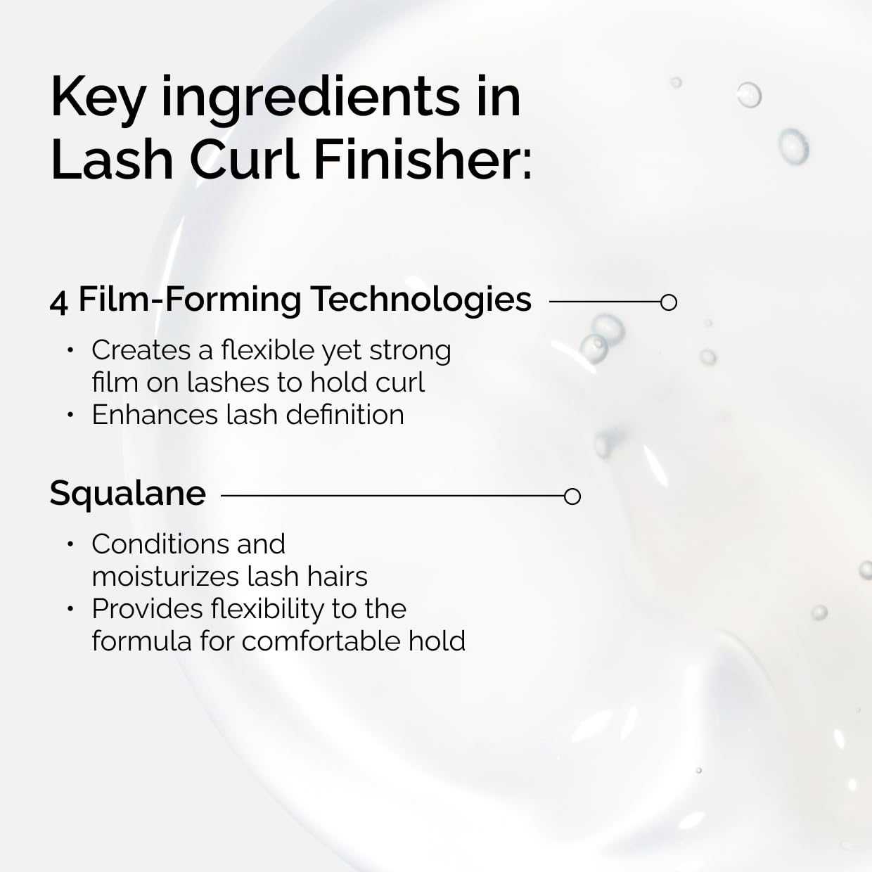 The Ordinary Lash Curl Finisher, Clear Lash Styling Gel with Squalane to Set and Define Lashes 0.3 Fl Oz