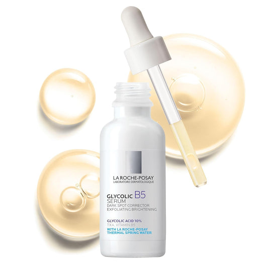 La Roche-Posay Glycolic Acid Serum with Tranexamic Acid, Kojic Acid and Vitamin B5, Reduces Dark Spots and Discoloration, Skin Tone Corrector to Brighten and Even Skin Tone