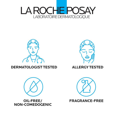 La Roche-Posay Toleriane Dermo Facial Cleanser for Face & Eyes, Gentle Face Wash and Makeup Remover, Milky Texture, Fragrance Free, Preservative Free