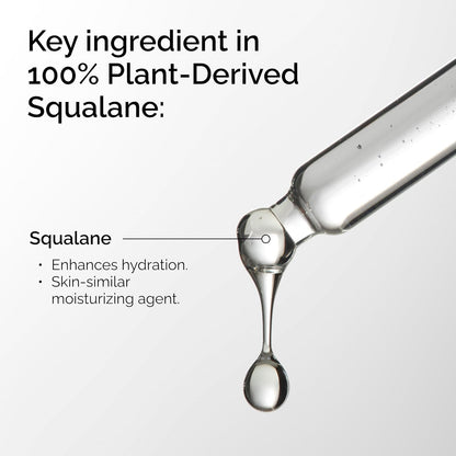 The Ordinary 100% Plant-Derived Squalane, for Skin and Hair, Lightweight Hydration, and Moisture Barrier Support, 1 Fl Oz