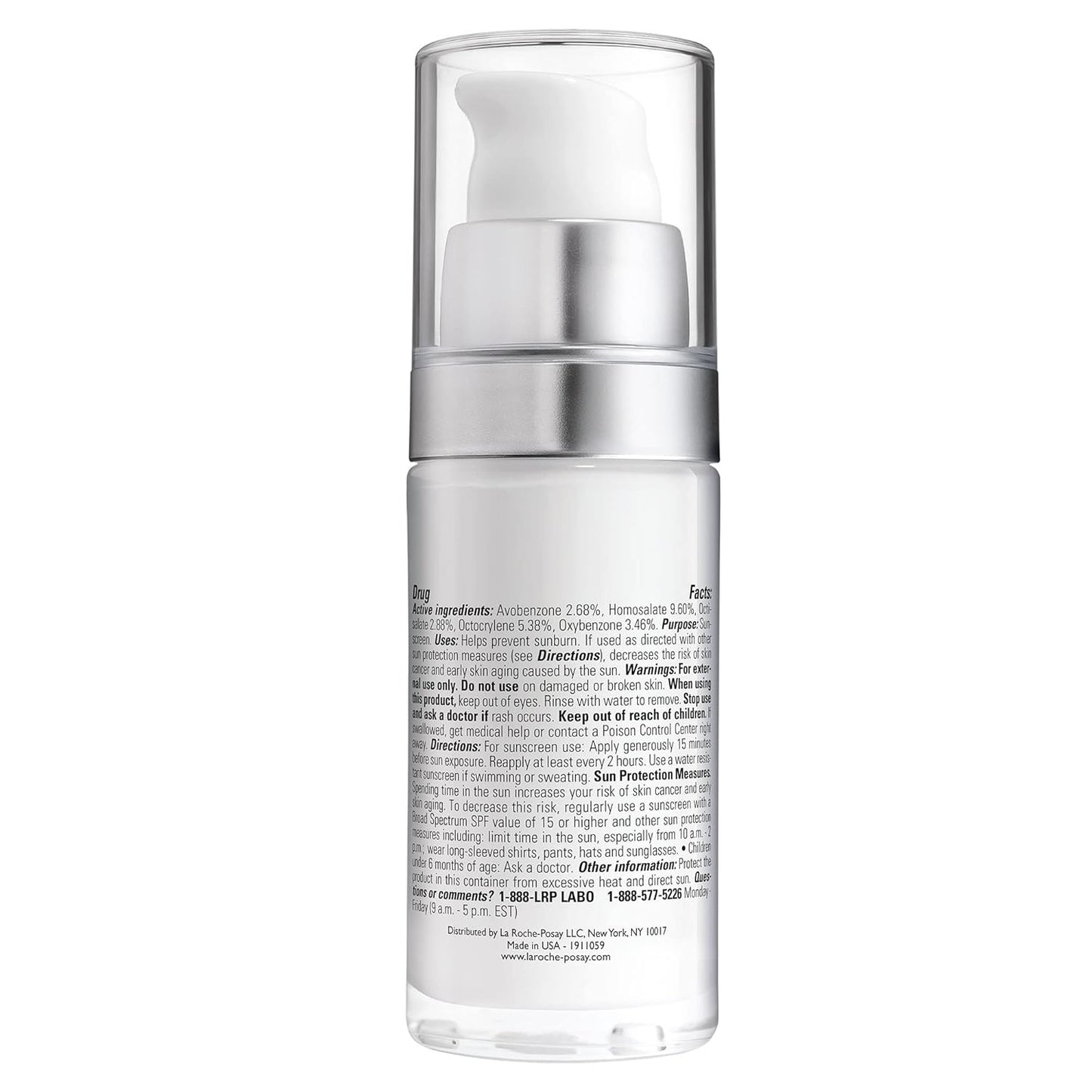 La Roche-Posay Anthelios AOX Daily Antioxidant Serum with SPF, Face Moisturizer with Sunscreen and Vitamin C & E, Oil Free Face Sunscreen for Sensitive Skin, Moisturizing Sun Protection