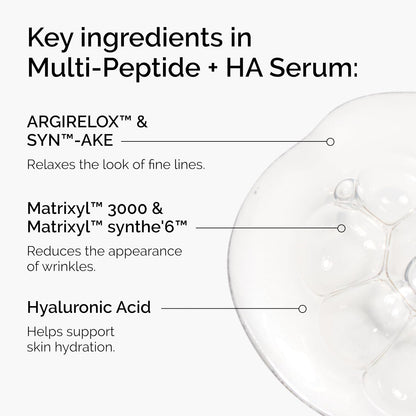 The Ordinary Multi-Peptide Serum Duo, Anti-Aging Skin Care Set for Face and Eye Support, Multi-Peptide + Hyaluronic Acid and Eye Serum