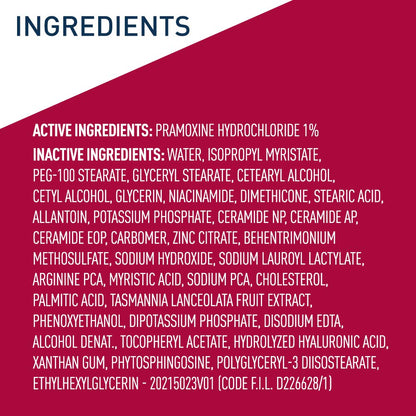 CeraVe Anti Itch Moisturizing Lotion with Pramoxine Hydrochloride, Relieves Itch with Minor Skin Irritations, Sunburn Relief, Bug Bites, 8 Ounce