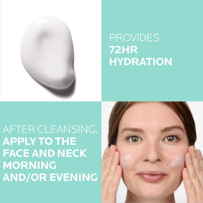 La Roche-Posay Hydraphase HA Rich, Hyaluronic Acid Face Moisturizer for Dry Skin with 72HR Hydration, Oil Free & Non-Comedogenic, 50 ML, 1.69 fl. oz.