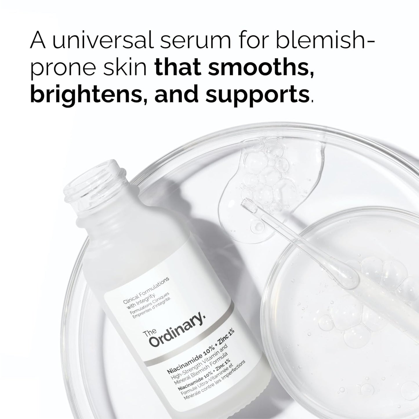 The Ordinary Acne Collection - Skin Care Bundle Set For Oily, Acne Prone Skin - Salicylic Acid 2% Solution, Niacinamide 10% + Zinc 1%, Natural Moisturizing Factors + Beta Glucan
