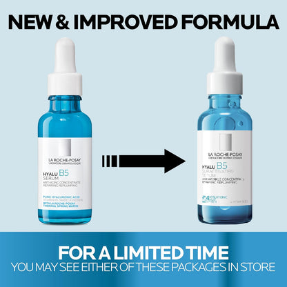 La Roche-Posay Hyalu B5 Pure Hyaluronic Acid Serum for Face, Vitamin B5 + Hyaluronic Acid + Madecassoside, Hydrating Serum Visibly Plumps Skin, Sensitive Skin Safe, Anti Aging, Oil-Free