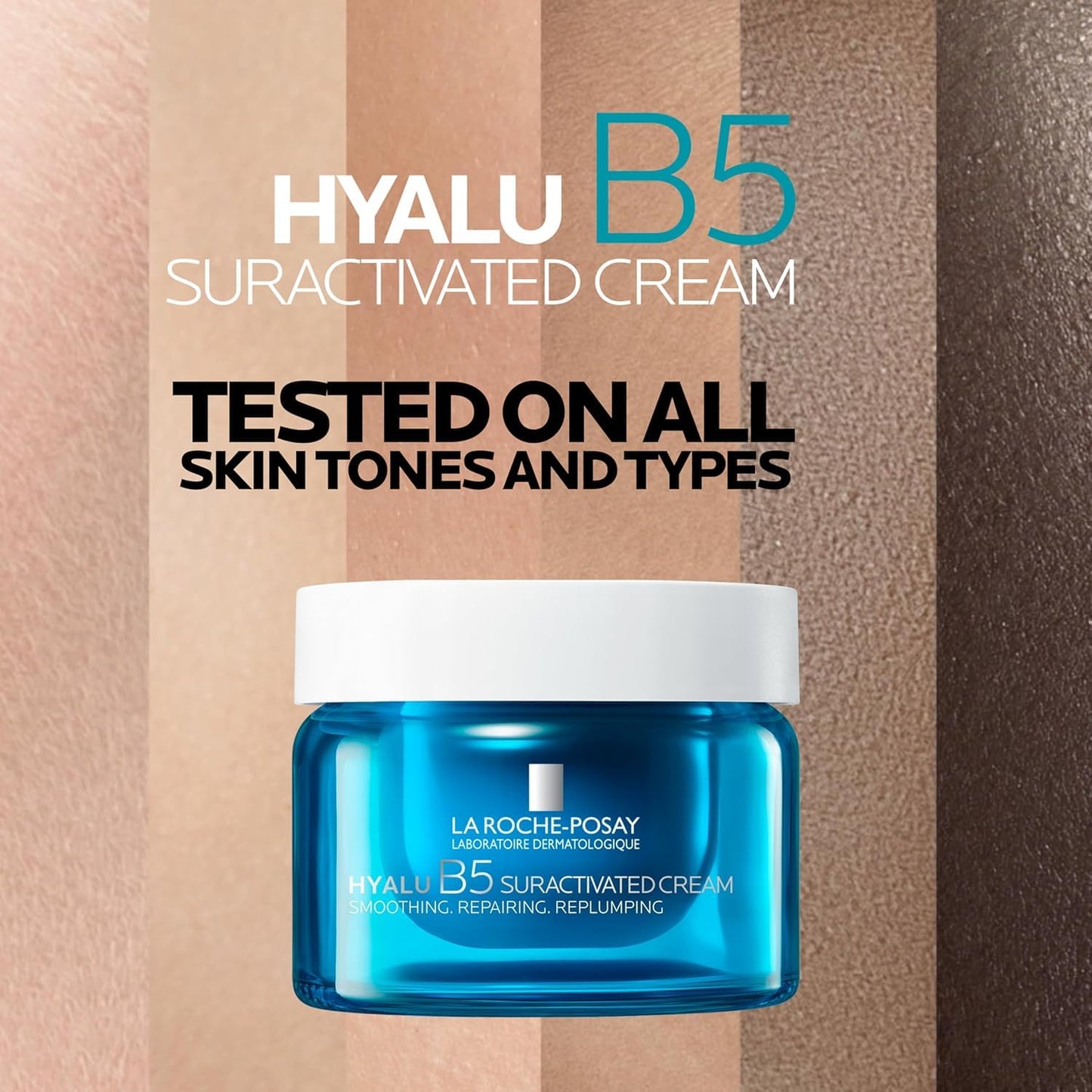 La Roche-Posay Hyalu B5 Suractivated Anti-Aging Face & Neck Cream, Firming Face Moisturizer With 3 Types of Hyaluronic Acid for All Skin Types, 72hr Hydration + Anti-Wrinkle, Fragrance Free, 1.7fl oz