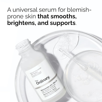 The Ordinary Sensitive Skin Collection, Skin Care Bundle-Blemish-Prone Skin, Glucoside Foaming Cleanser, Aloe 2% + NAG 2% Solution, Niacinamide 10% + Zinc 1%, Natural Moisturizing Factors+Beta Glucan
