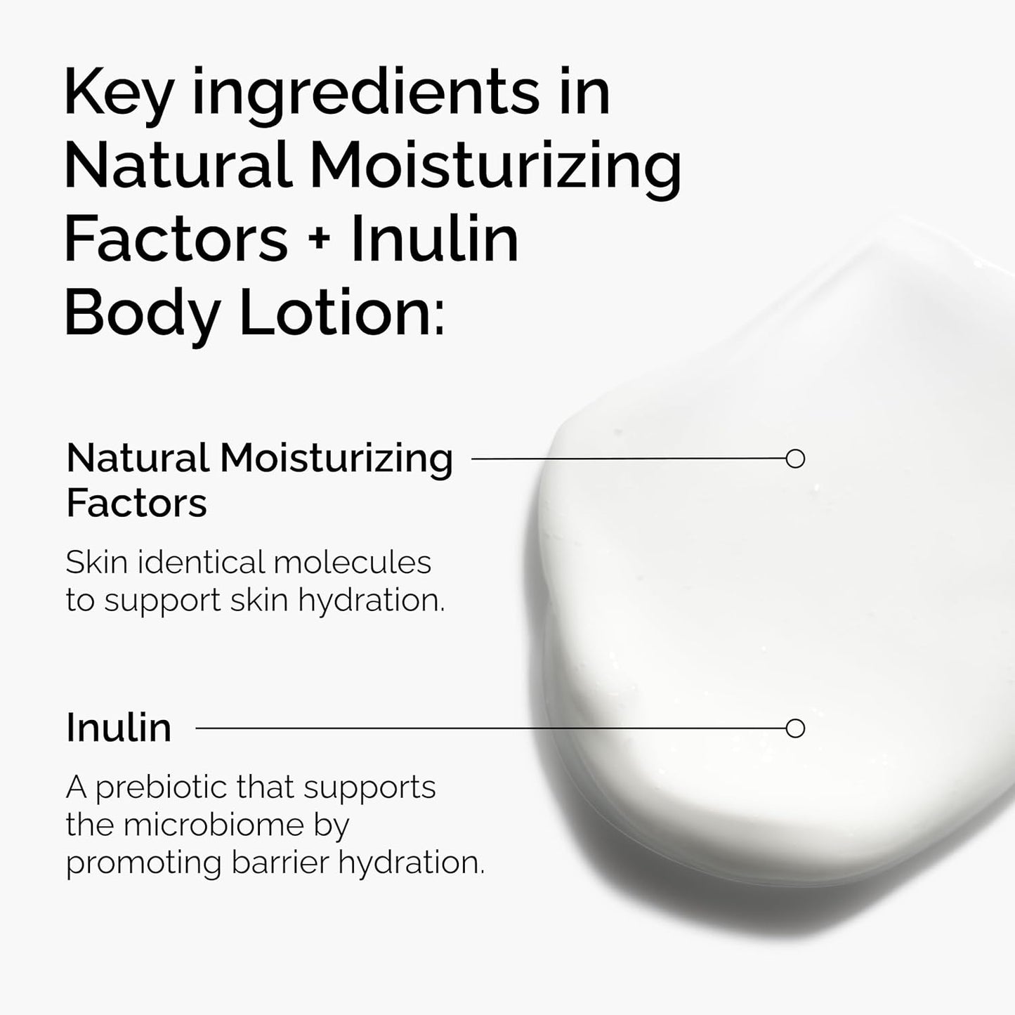 The Ordinary Natural Moisturizing Factors + Inulin Body Lotion, Lightweight Hydration for All-Day Moisture & Skin Barrier Support, Accepted by the National Eczema Association, 8.1 Fl Oz