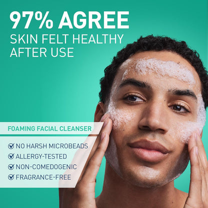 CeraVe Foaming Facial Cleanser, Daily Face Wash for Oily Skin with Hyaluronic Acid, Ceramides, and Niacinamide, Fragrance Free Paraben Free, 12 Fluid Ounce