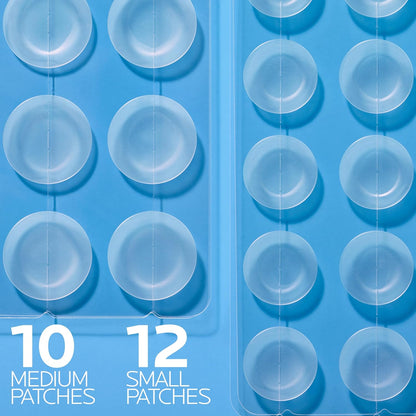 La Roche-Posay Effaclar Multi-Target Blemish Patches, Hydrocolloid Pimple Patches For Face Shields, Targets & Absorbs, Suitable Under Makeup, 22 Patches, 12 Small Size & 10 Medium Size