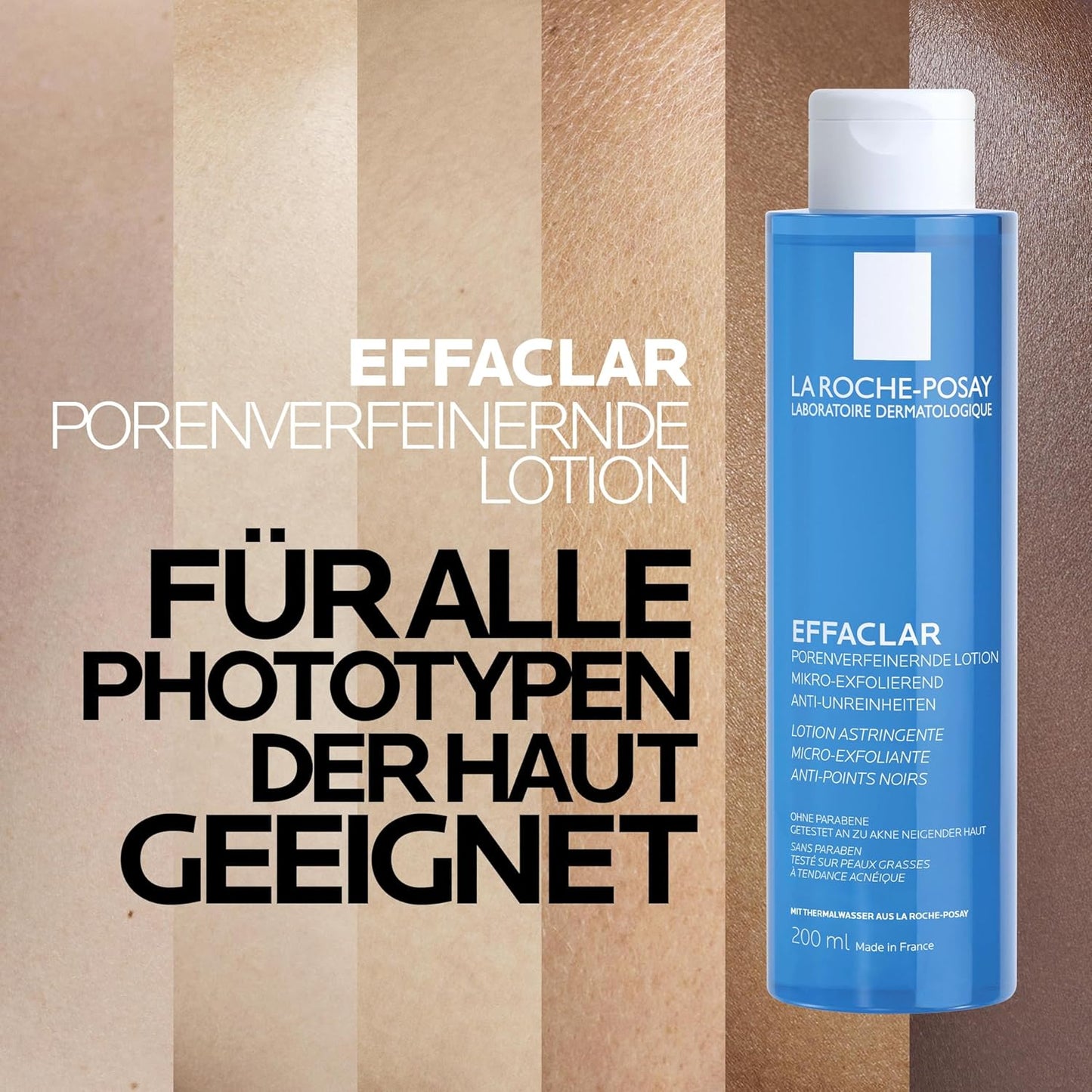 La Roche-Posay Effaclar Astringent Face Toner for Oily Skin, with Exfoliating LHAs to Minimize Appearance of Pores and Smooth Skin Texture