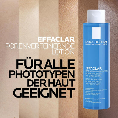 La Roche-Posay Effaclar Astringent Face Toner for Oily Skin, with Exfoliating LHAs to Minimize Appearance of Pores and Smooth Skin Texture