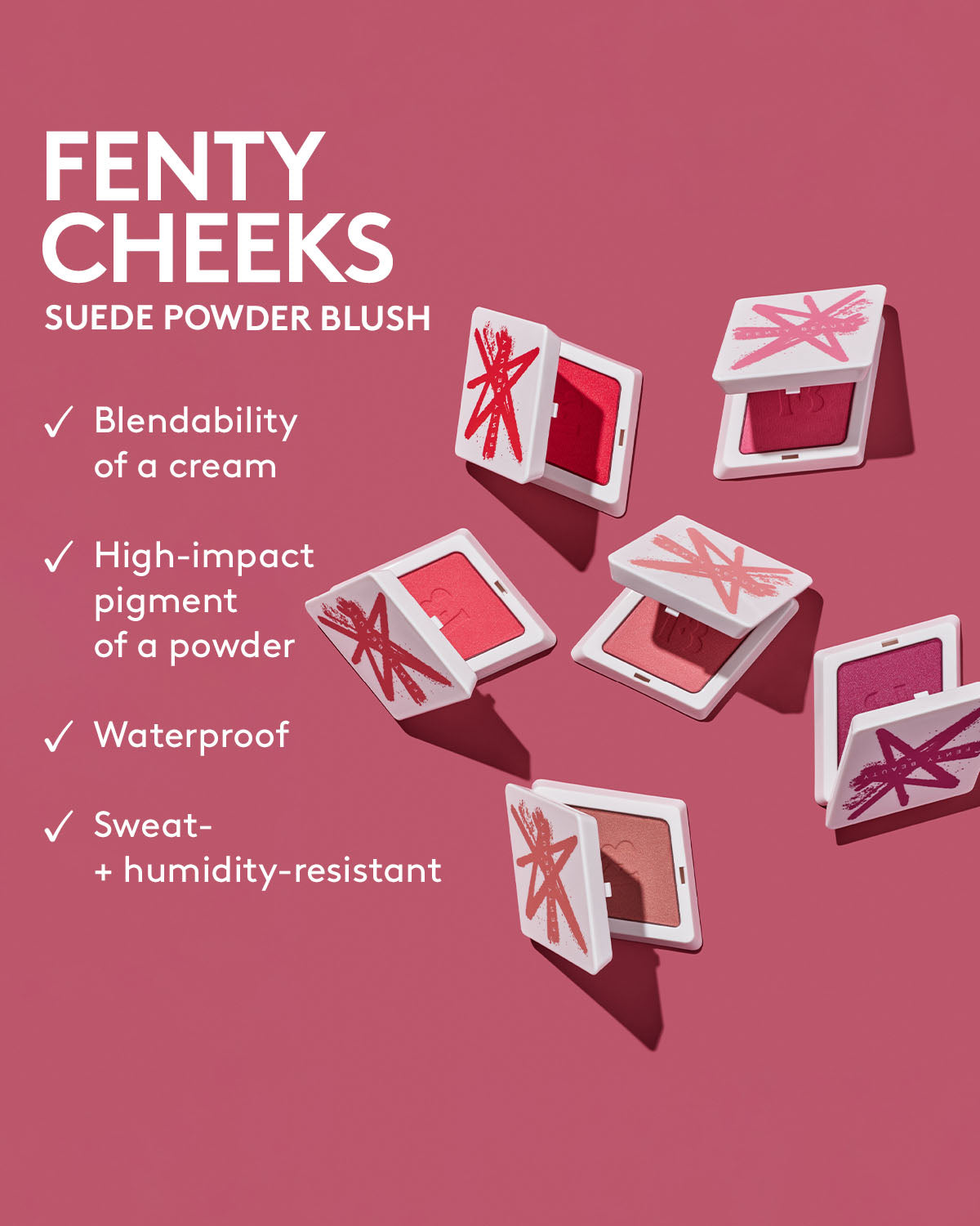 Fenty Cheeks Suede Powder Blush — Just A Crush