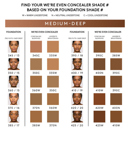 We're Even Hydrating Longwear Concealer — 400N