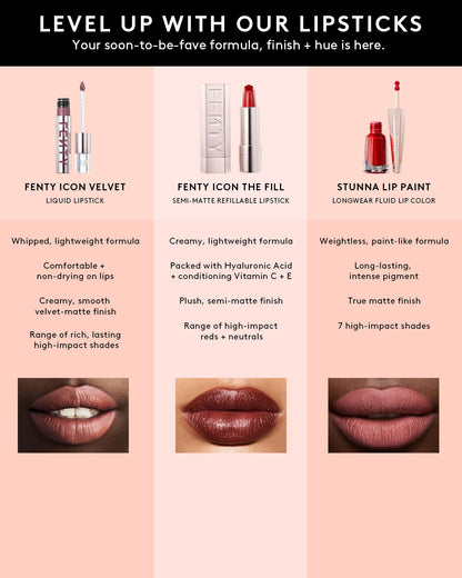 Fenty Icon The Fill Semi-Matte Refillable Lipstick — Miss Candy Venom